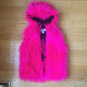 American Widgeon fuzzy pink vest